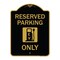 Signmission Ev W/ Electric Vehicle Charging Station Graphic, Black & Gold Alum Sign, 18" x 24", BG-1824-24089 A-DES-BG-1824-24089 - alternate 1